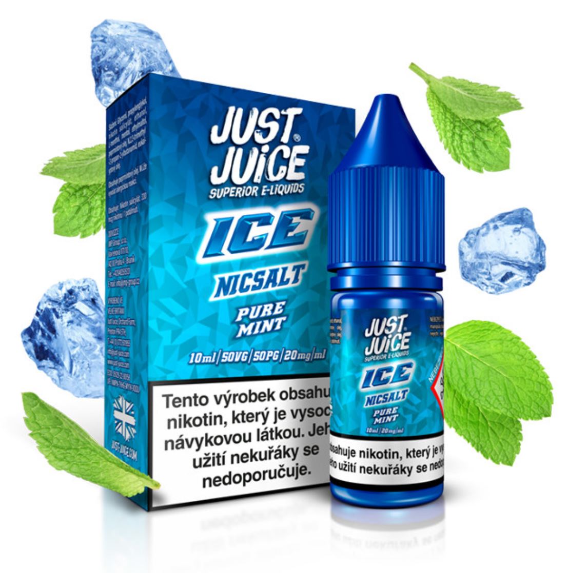 Just Juice Salt ICE Pure Mint (Máta & mentol) 10 ml 11 mg